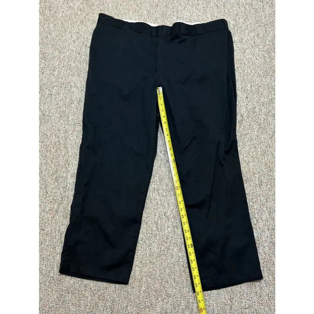 Dickies 874 Mens Chino Pants Flat Front Original Fit Straight Blue Cotton 48x30
